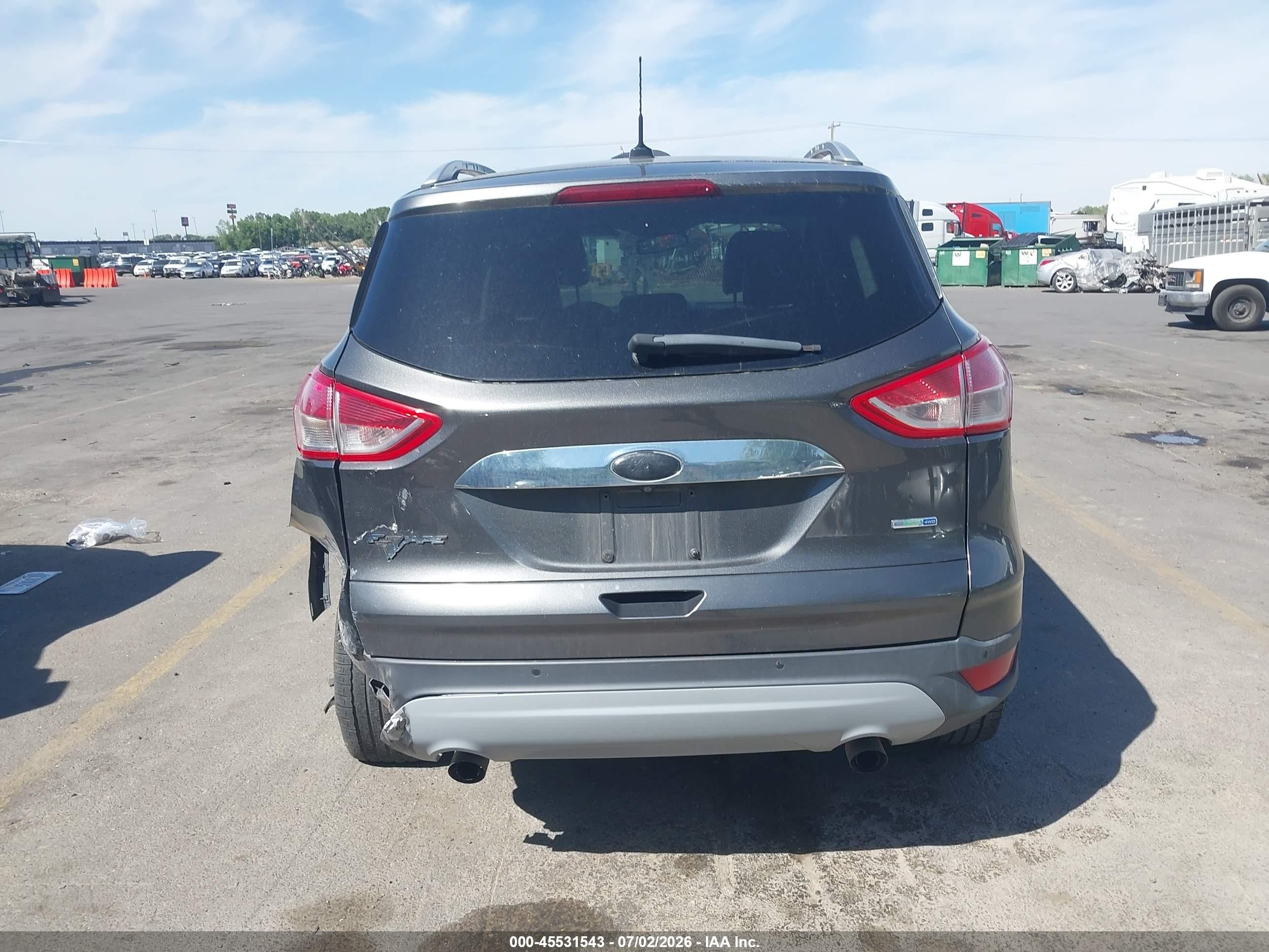 2015 Ford Escape Titanium Gray vin: 1FMCU9J99FUC06594