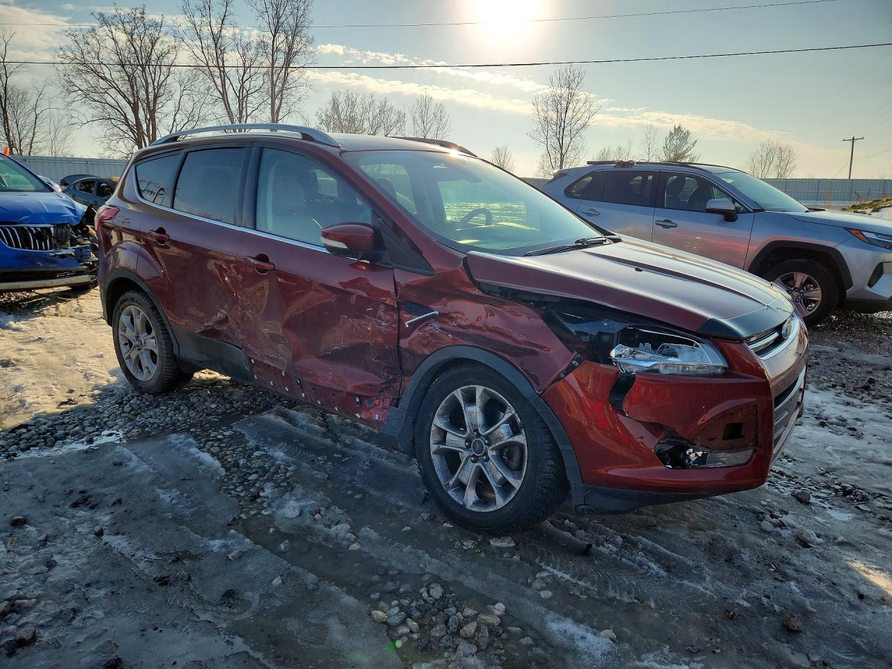2015 Ford Escape Titanium Brown vin: 1FMCU9J99FUC14551