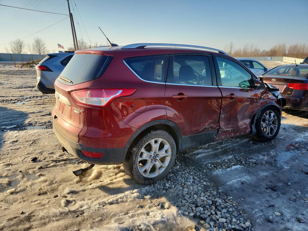 2015 Ford Escape Titanium Brown vin: 1FMCU9J99FUC14551