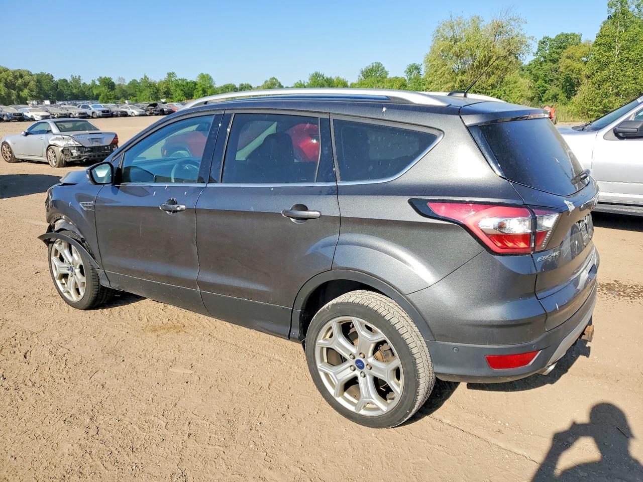 2017 Ford Escape Titanium Charcoal vin: 1FMCU9J99HUB65547