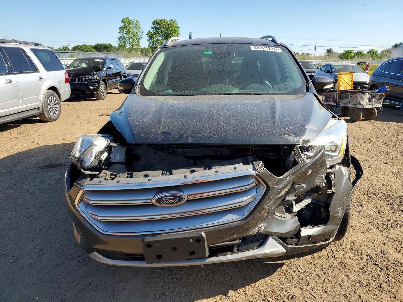 2017 Ford Escape Titanium Charcoal vin: 1FMCU9J99HUB65547
