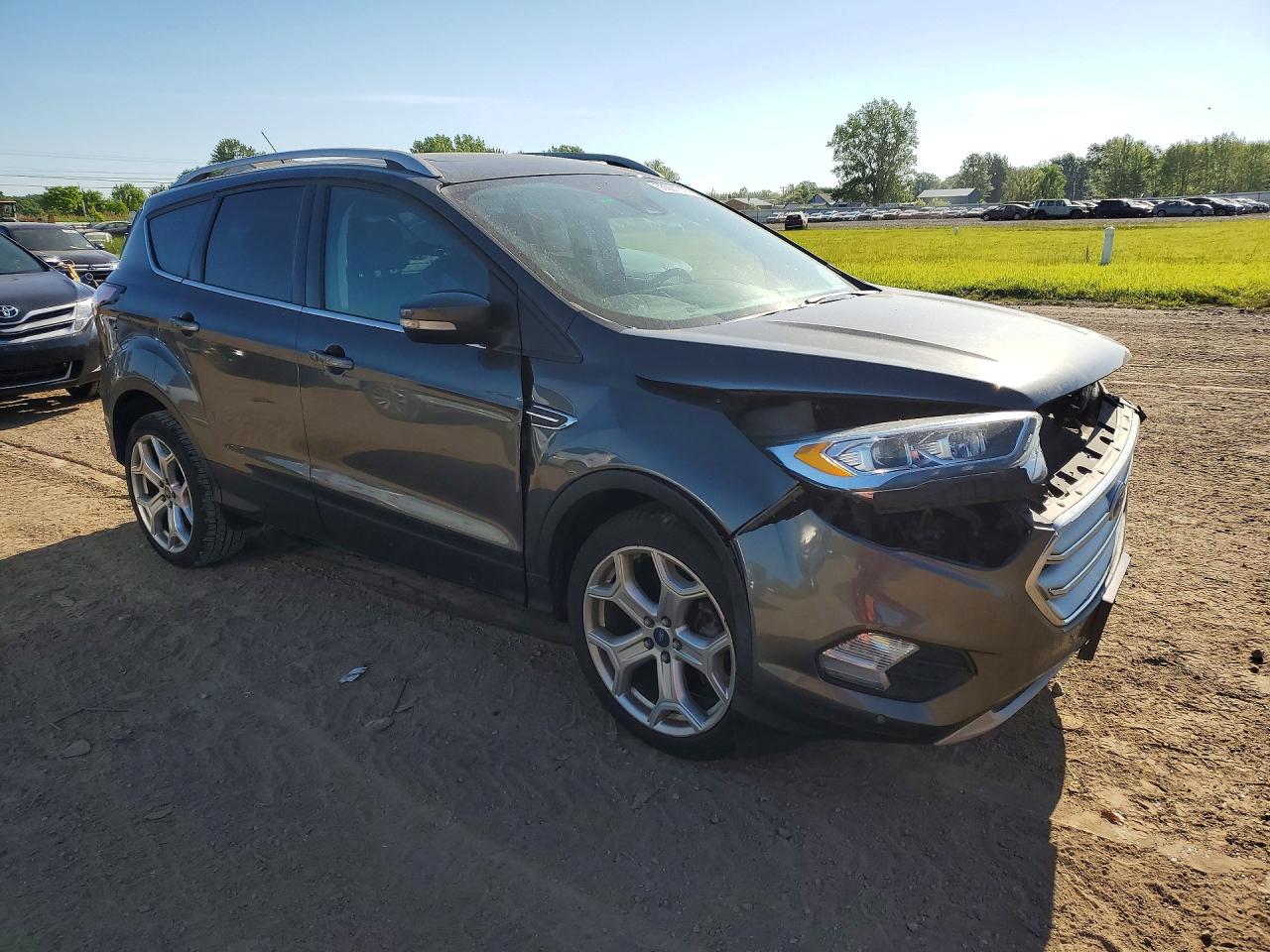 2017 Ford Escape Titanium Charcoal vin: 1FMCU9J99HUB65547