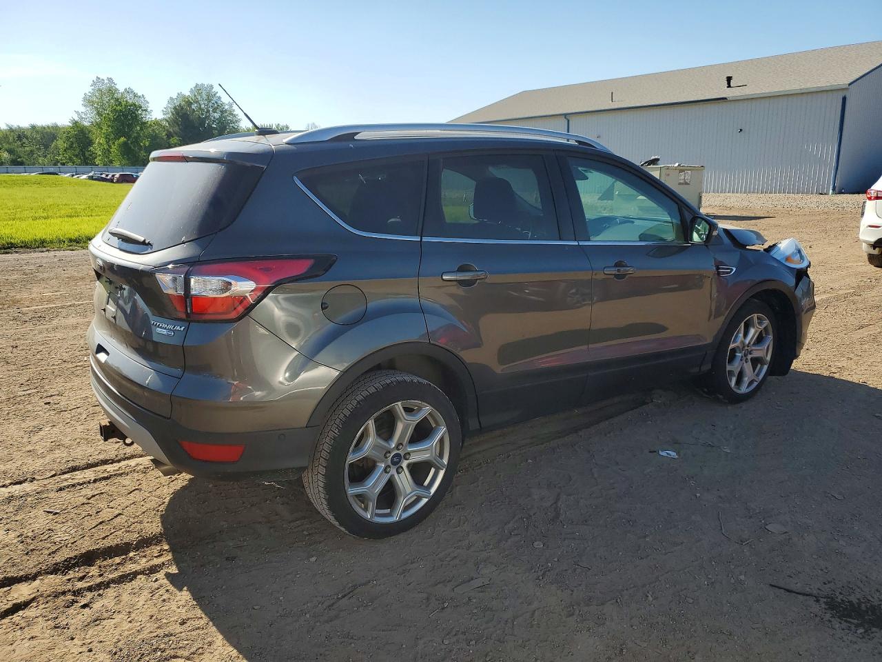 2017 Ford Escape Titanium Charcoal vin: 1FMCU9J99HUB65547