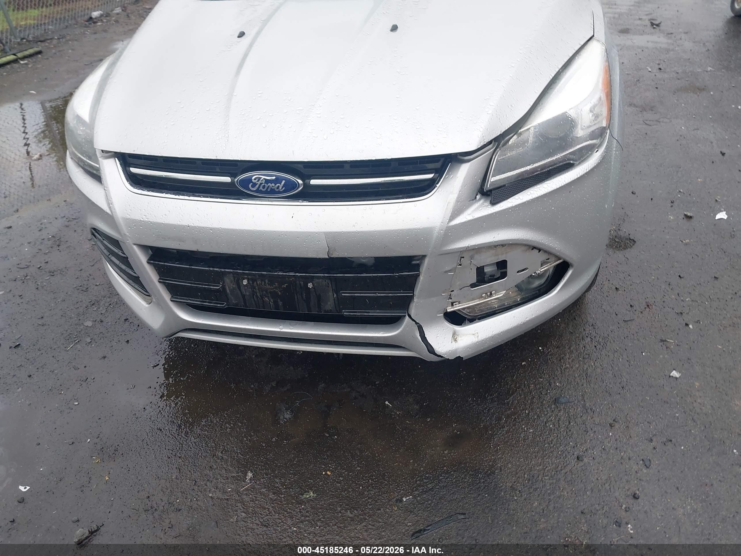 2013 Ford Escape Titanium Silver vin: 1FMCU9J9XDUA72174