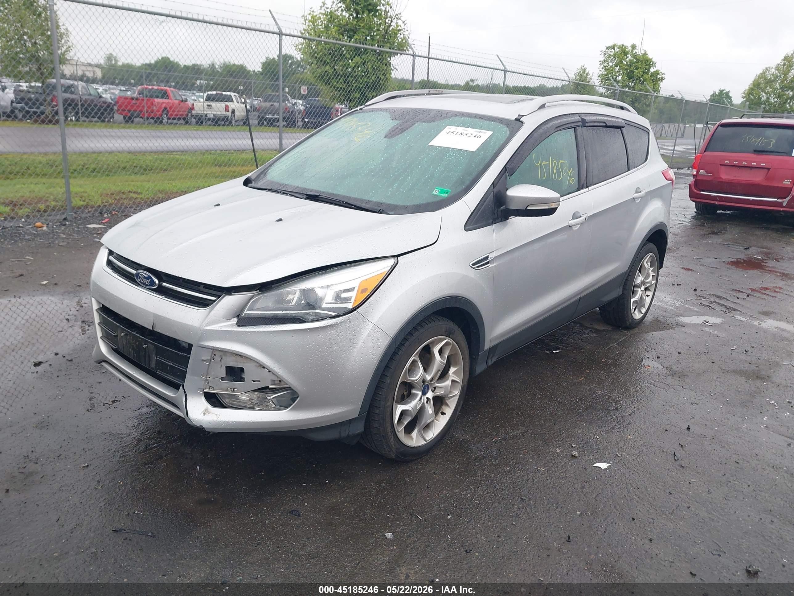 2013 Ford Escape Titanium Silver vin: 1FMCU9J9XDUA72174