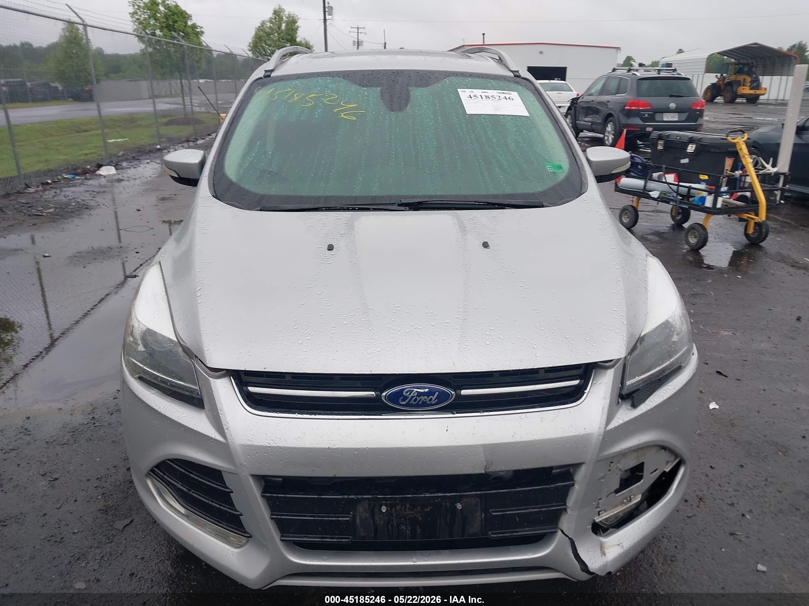 2013 Ford Escape Titanium Silver vin: 1FMCU9J9XDUA72174