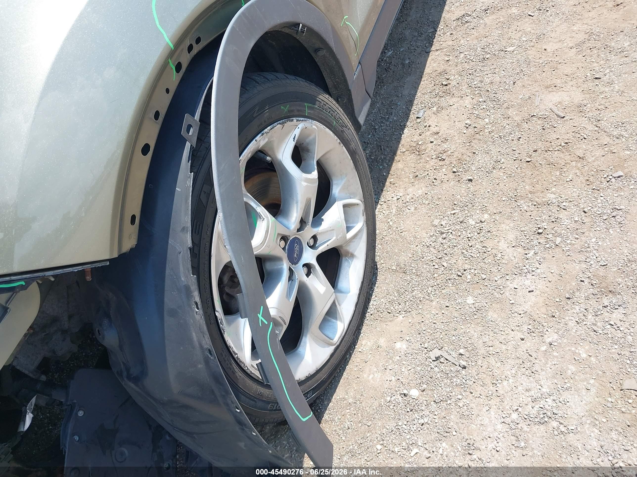 2013 Ford Escape Titanium Green vin: 1FMCU9J9XDUB19882
