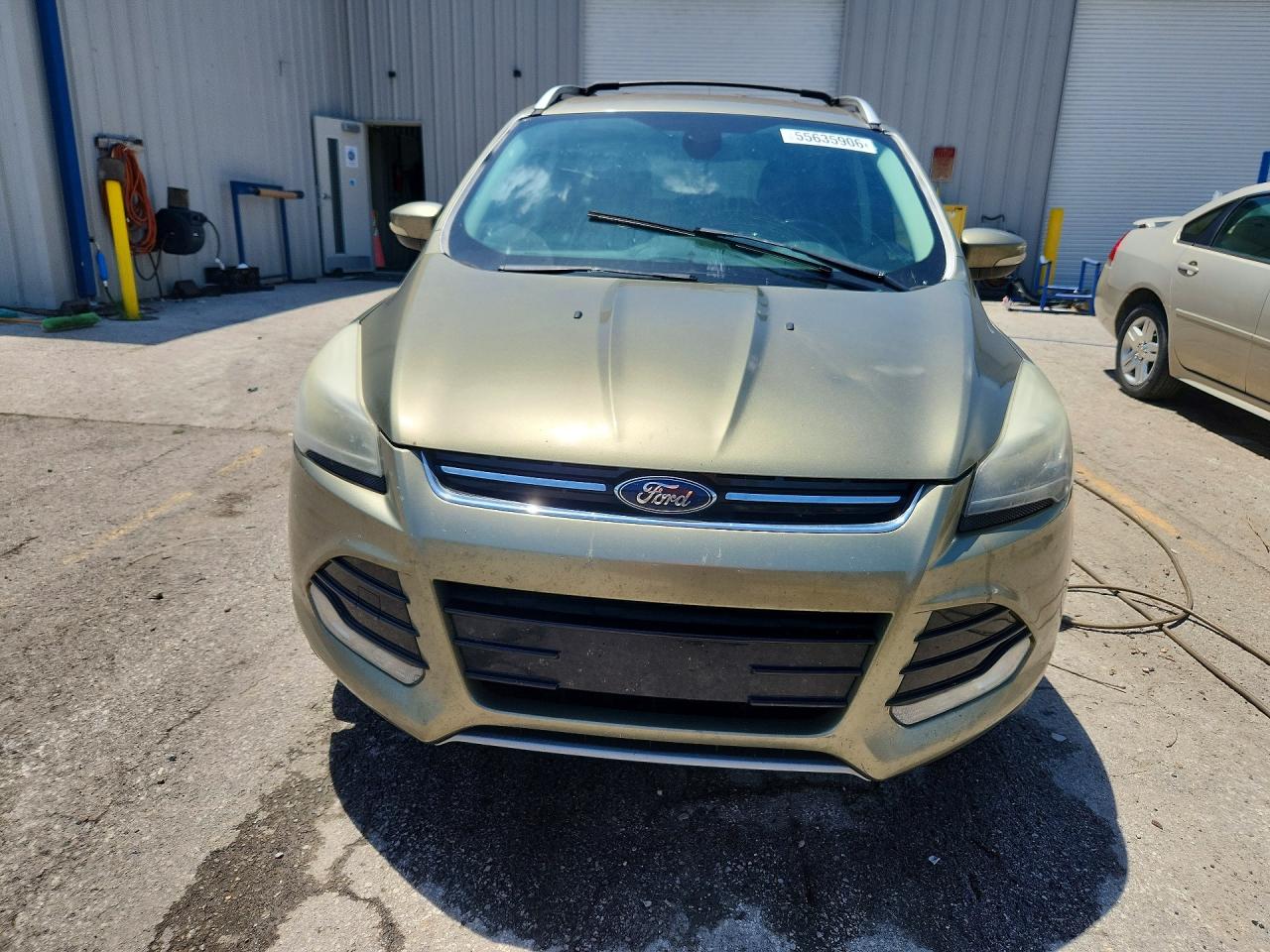 2013 Ford Escape Titanium Green vin: 1FMCU9J9XDUB90578