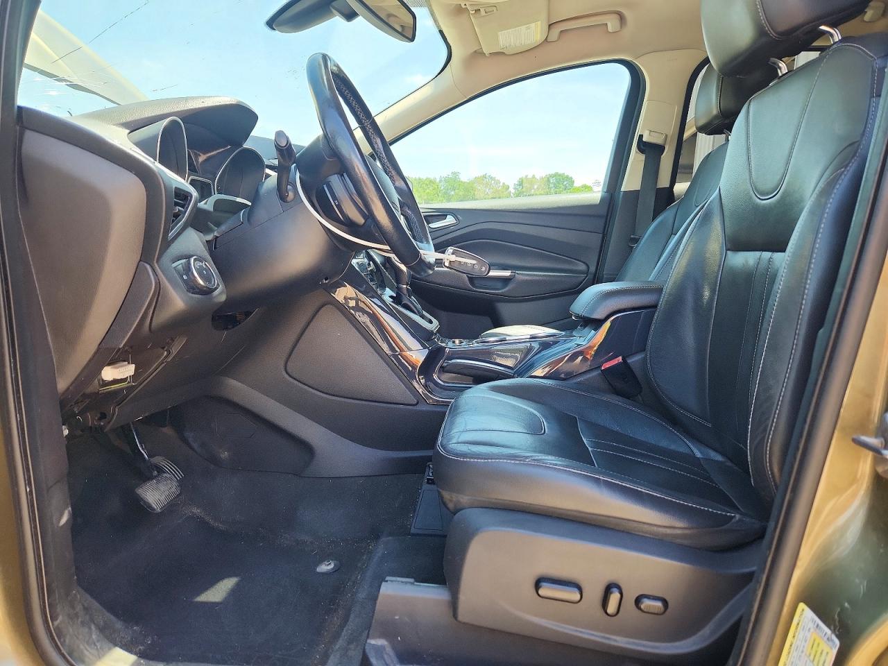 2013 Ford Escape Titanium Green vin: 1FMCU9J9XDUB90578
