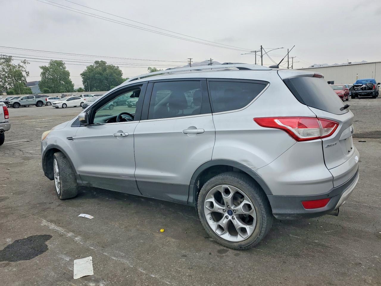 2013 Ford Escape Titanium Silver vin: 1FMCU9J9XDUC62511