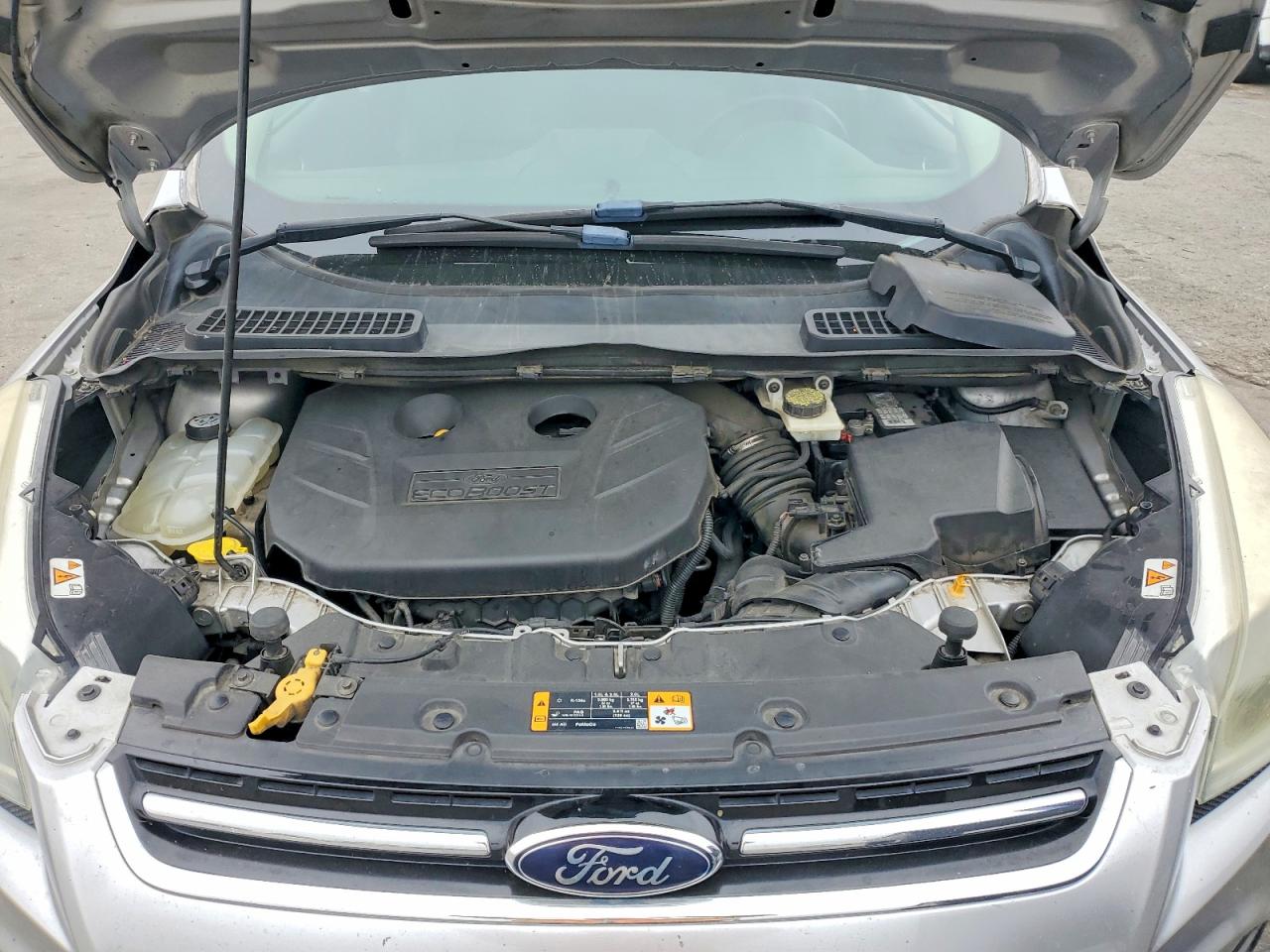 2013 Ford Escape Titanium Silver vin: 1FMCU9J9XDUC62511