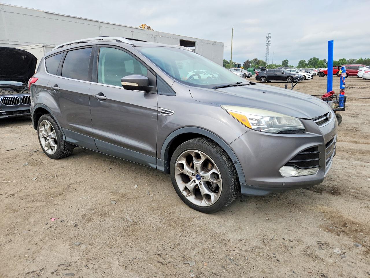 2013 Ford Escape Titanium Gray vin: 1FMCU9J9XDUC66624