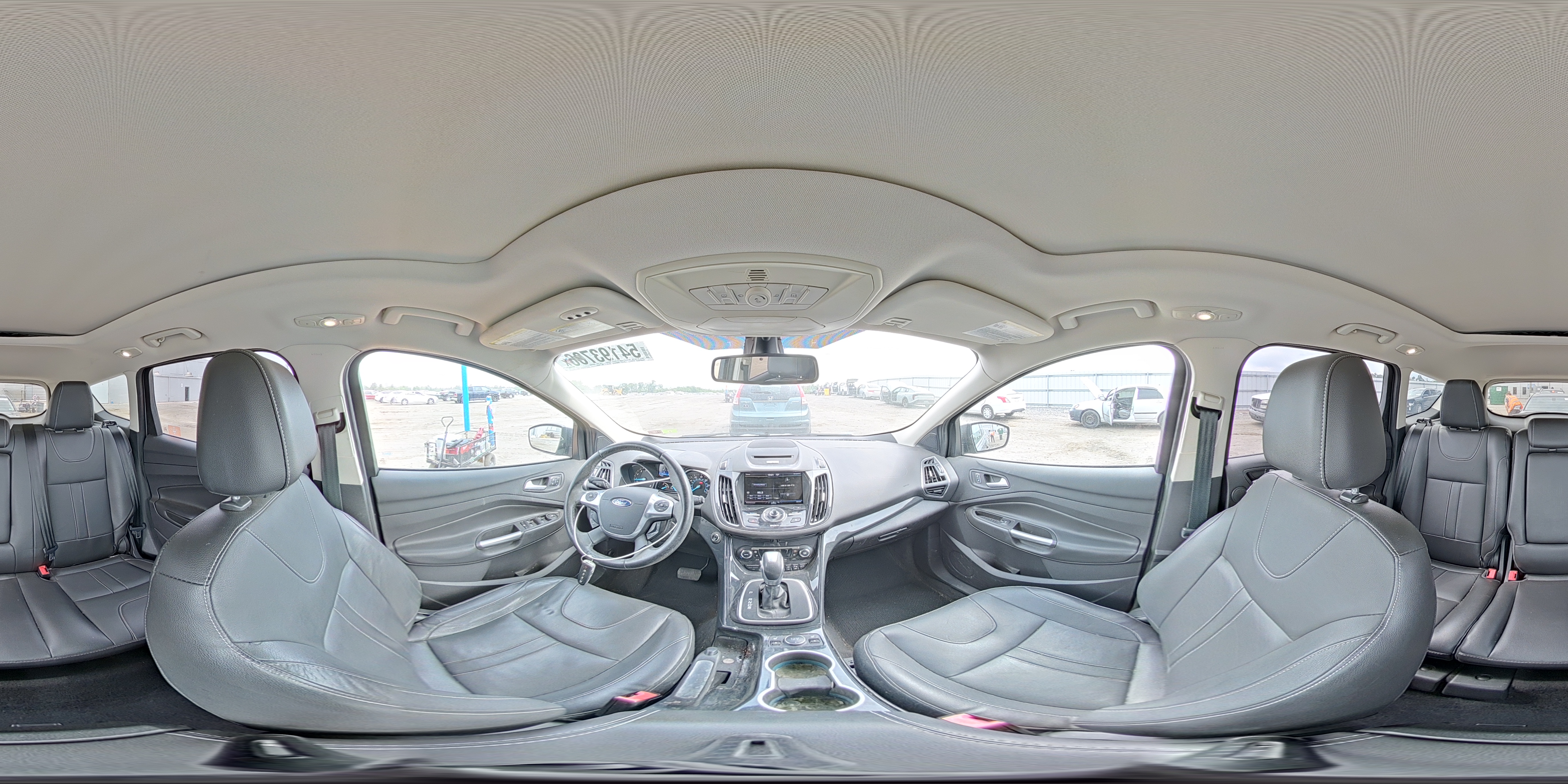 2013 Ford Escape Titanium Gray vin: 1FMCU9J9XDUC66624