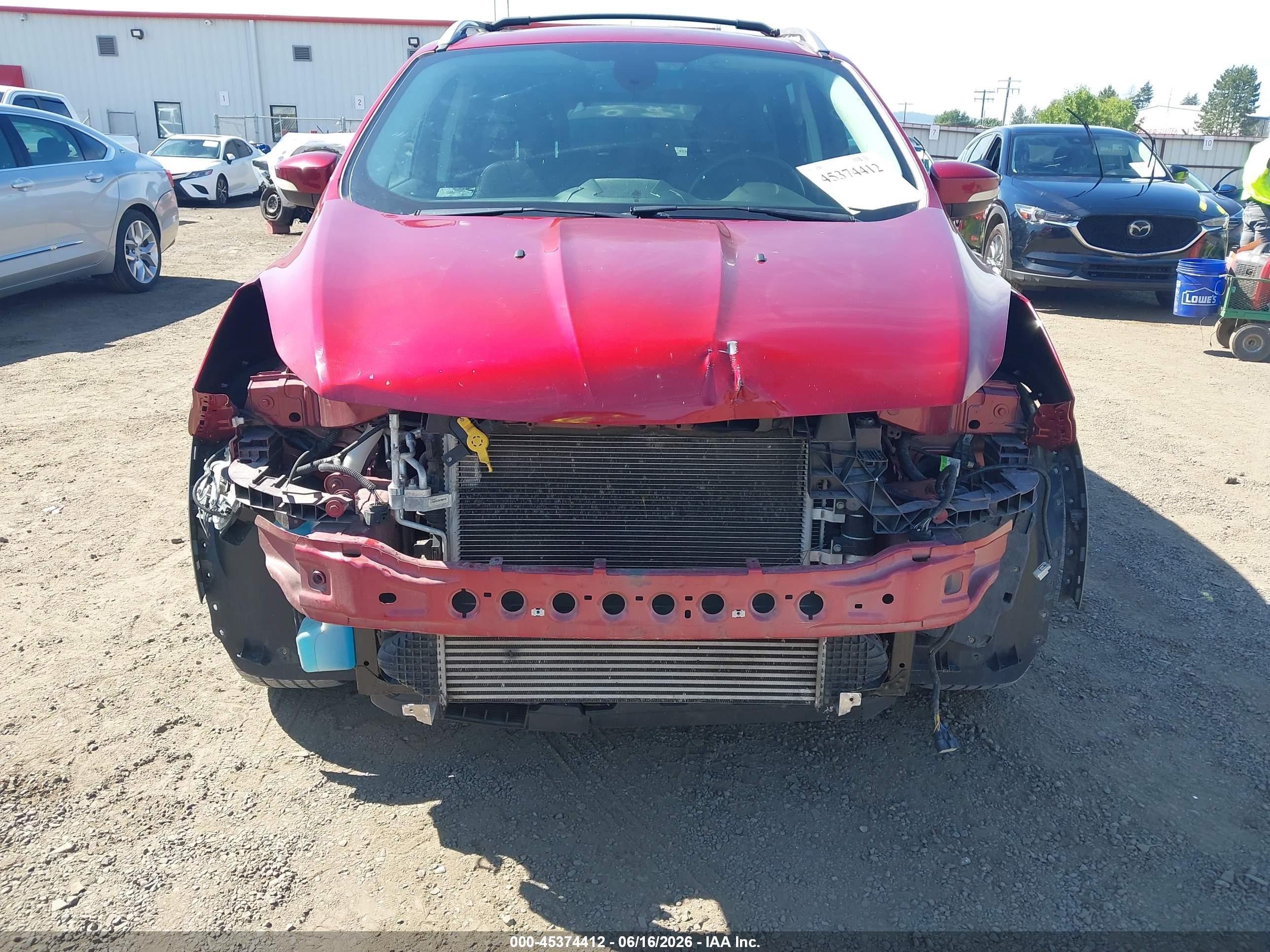 2013 Ford Escape Titanium Red vin: 1FMCU9J9XDUD55478