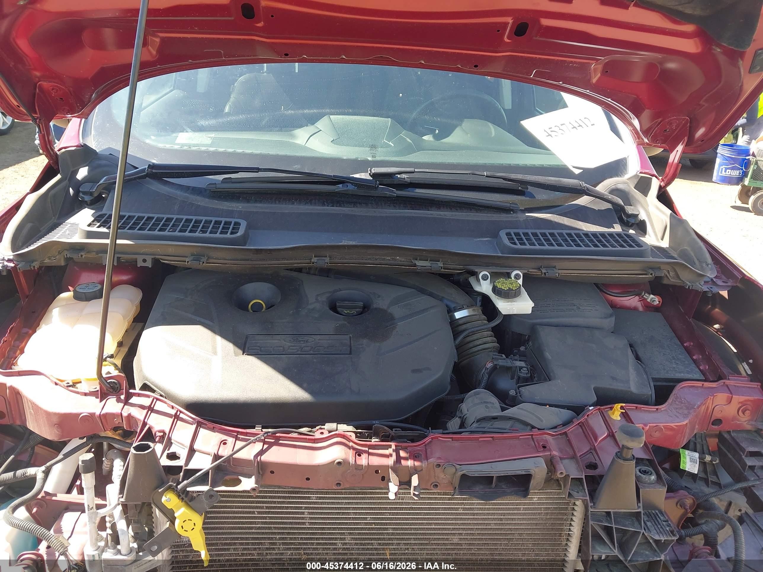 2013 Ford Escape Titanium Red vin: 1FMCU9J9XDUD55478
