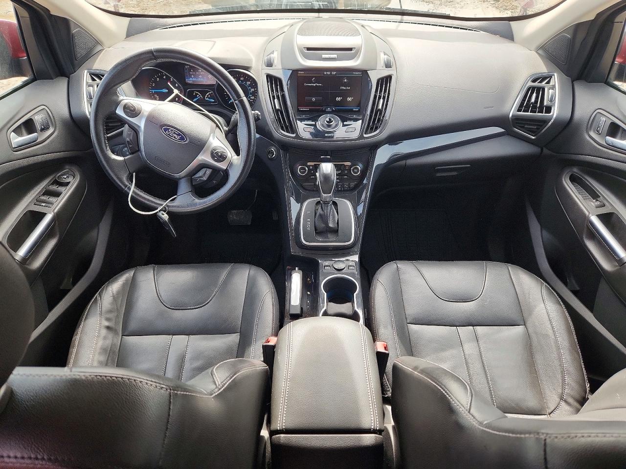 2013 Ford Escape Titanium Red vin: 1FMCU9J9XDUD69087