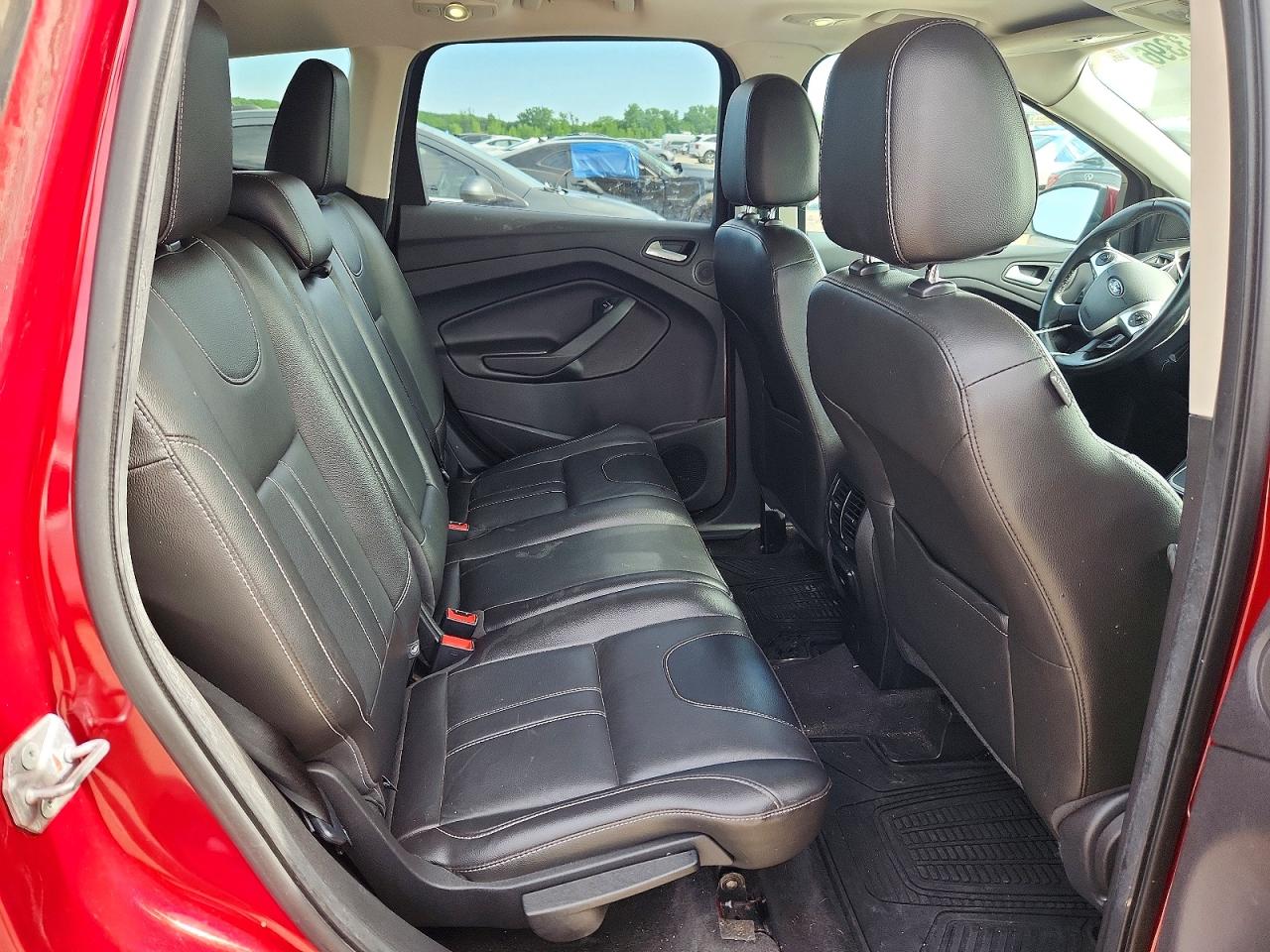 2013 Ford Escape Titanium Red vin: 1FMCU9J9XDUD69087