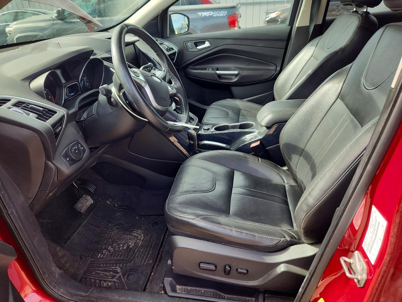 2013 Ford Escape Titanium Red vin: 1FMCU9J9XDUD69087