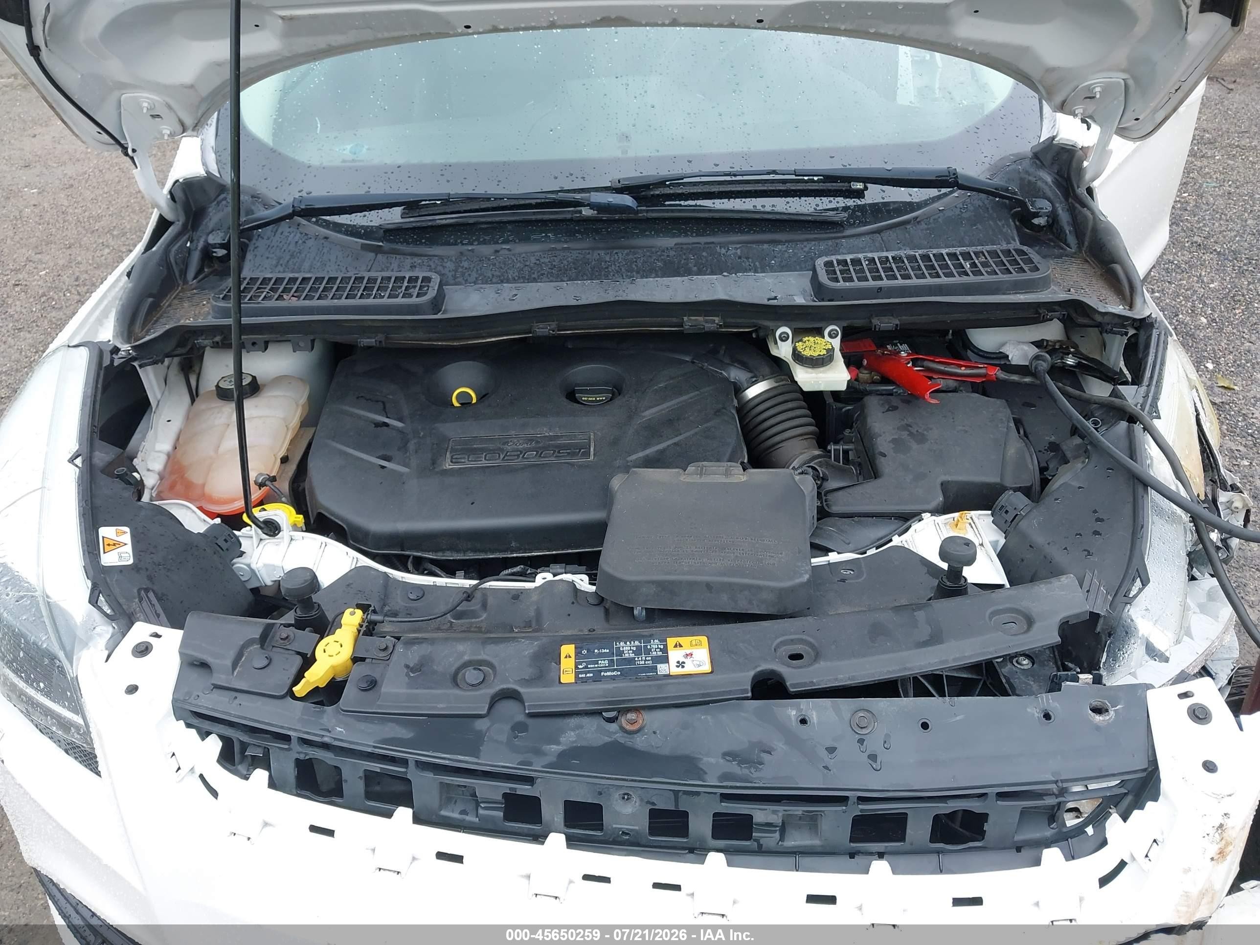 2014 Ford Escape Titanium White vin: 1FMCU9J9XEUA12011