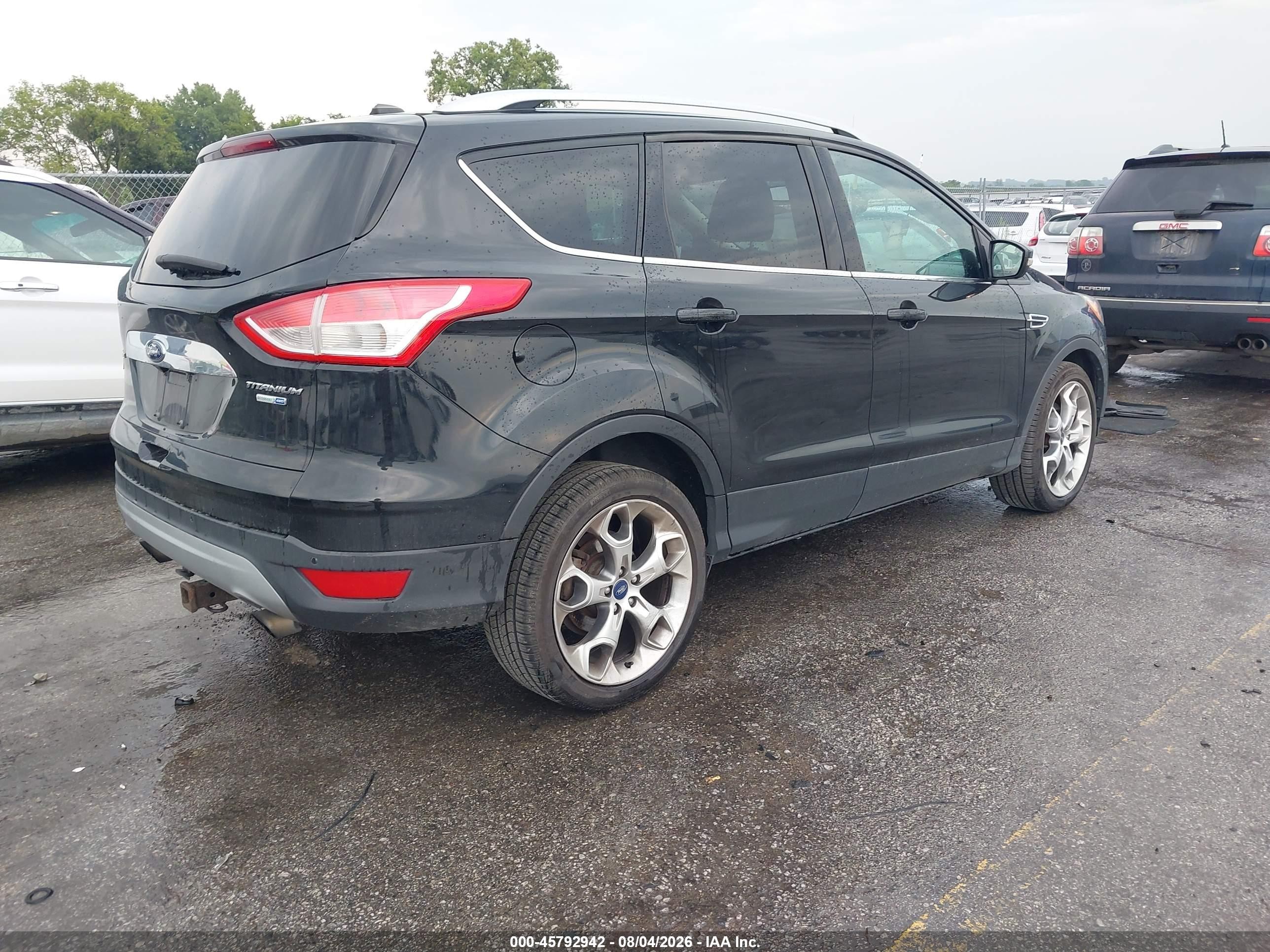 2014 Ford Escape Titanium Black vin: 1FMCU9J9XEUA13367