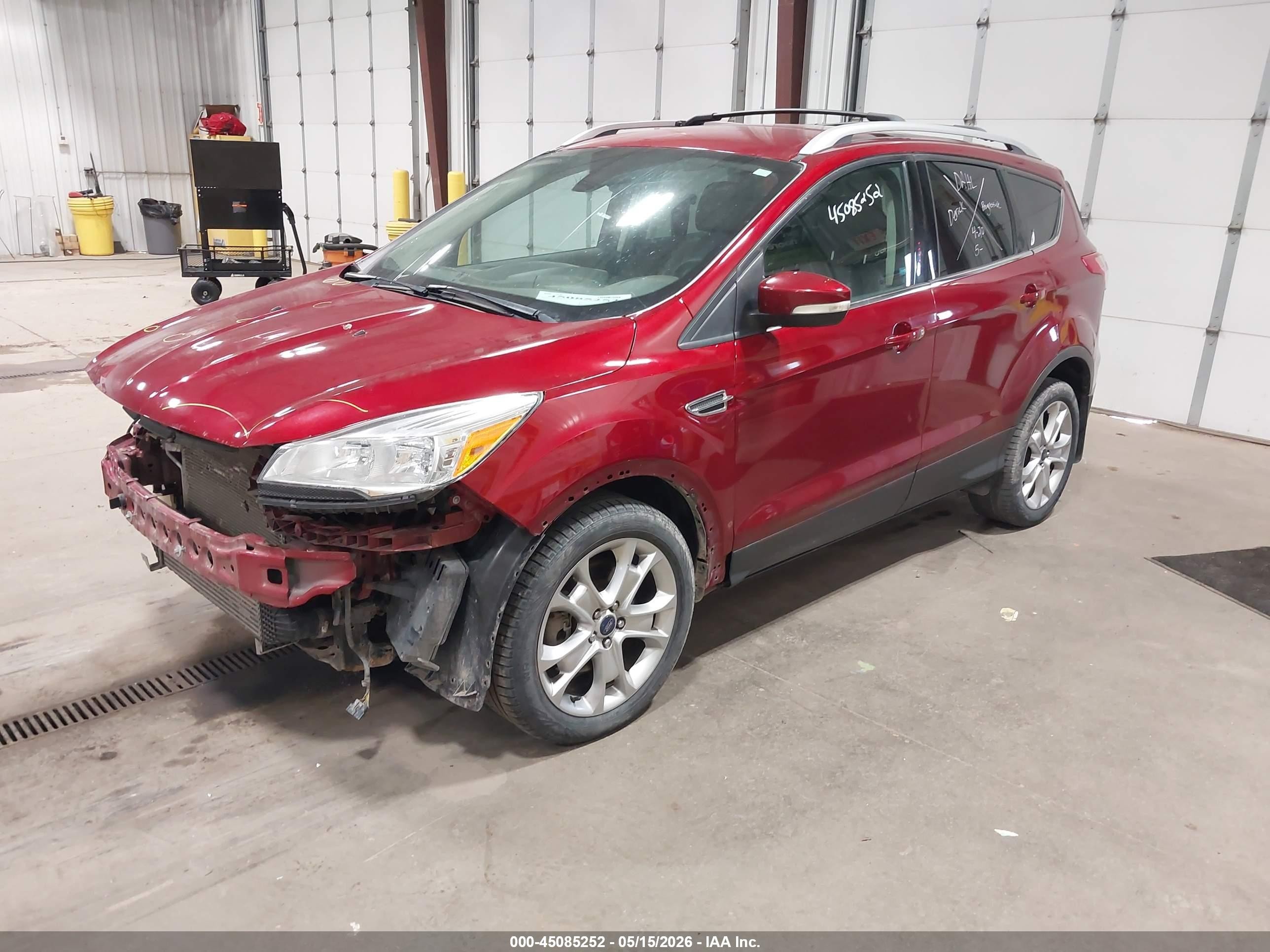2014 Ford Escape Titanium Red vin: 1FMCU9J9XEUA13742