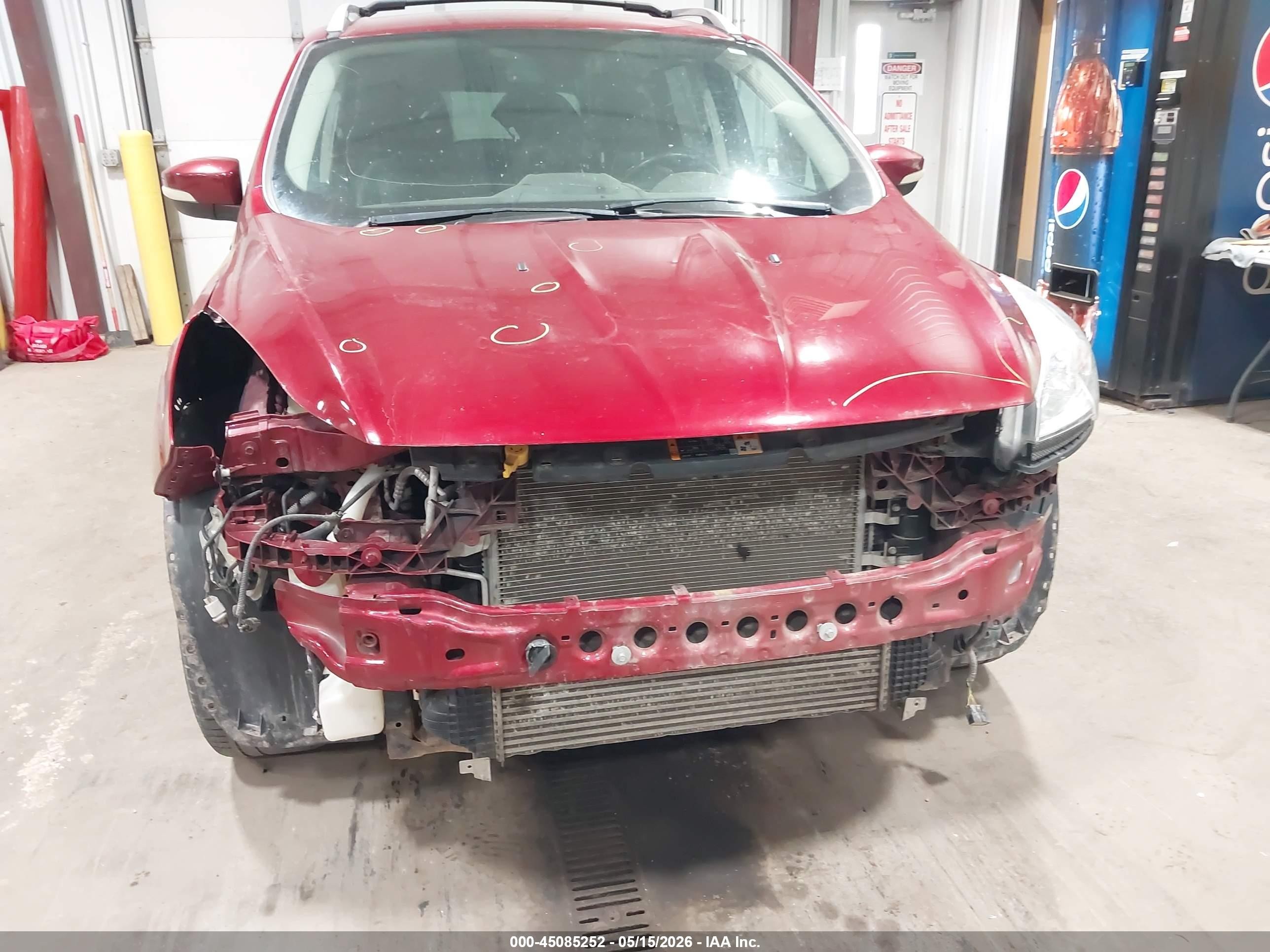 2014 Ford Escape Titanium Red vin: 1FMCU9J9XEUA13742