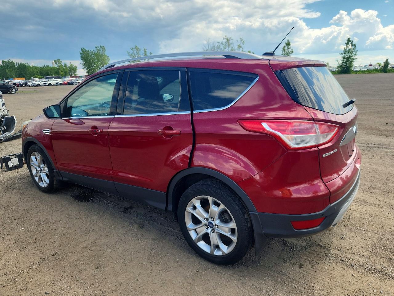 2014 Ford Escape Titanium Красный vin: 1FMCU9J9XEUA16592