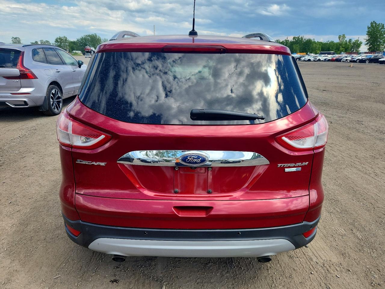 2014 Ford Escape Titanium Красный vin: 1FMCU9J9XEUA16592