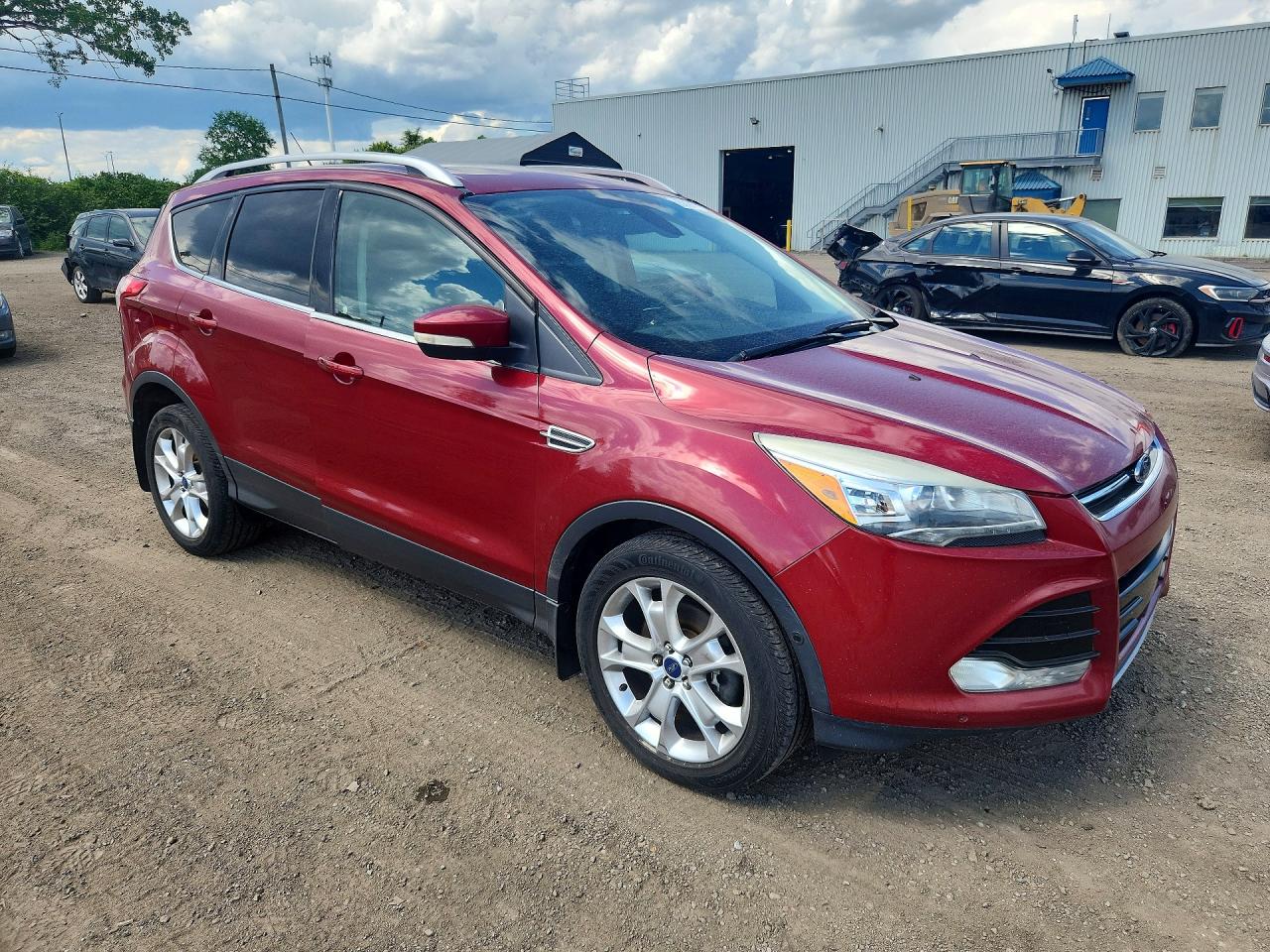 2014 Ford Escape Titanium Красный vin: 1FMCU9J9XEUA16592