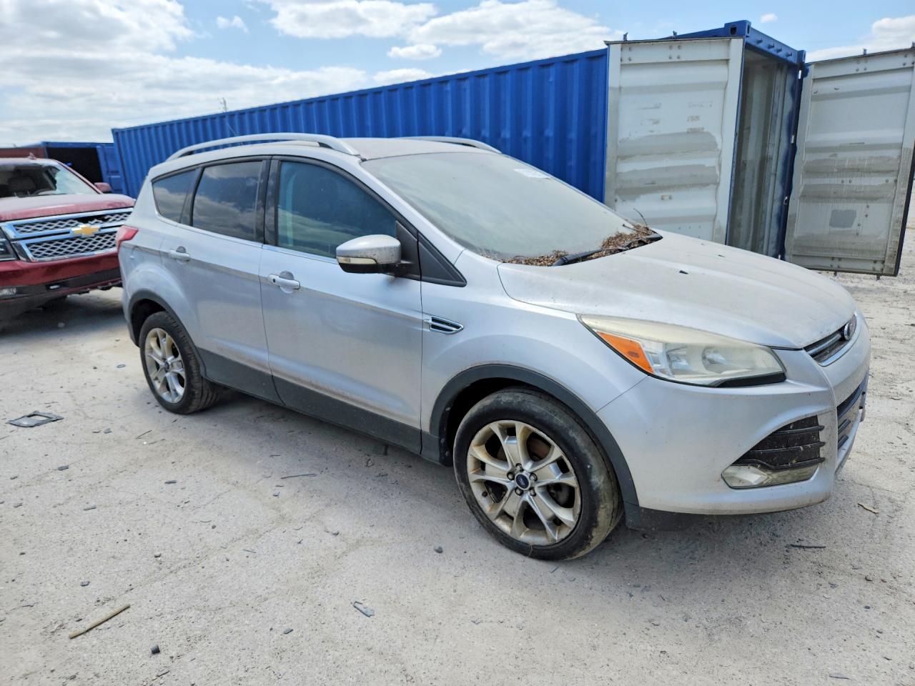 2014 Ford Escape Titanium Silver vin: 1FMCU9J9XEUA36860