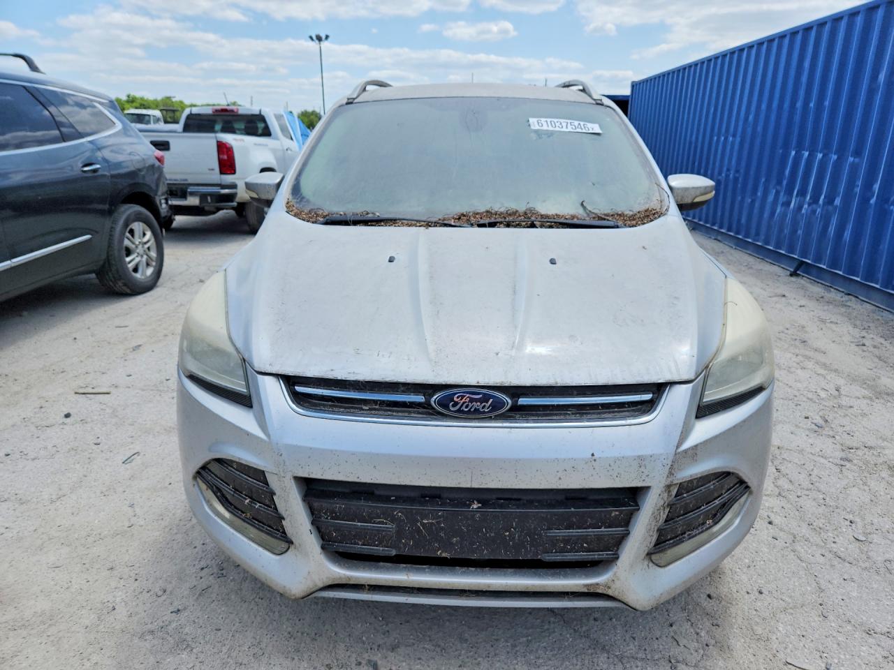 2014 Ford Escape Titanium Silver vin: 1FMCU9J9XEUA36860