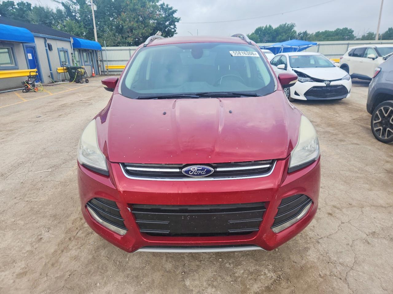 2014 Ford Escape Titanium Burgundy vin: 1FMCU9J9XEUA53111