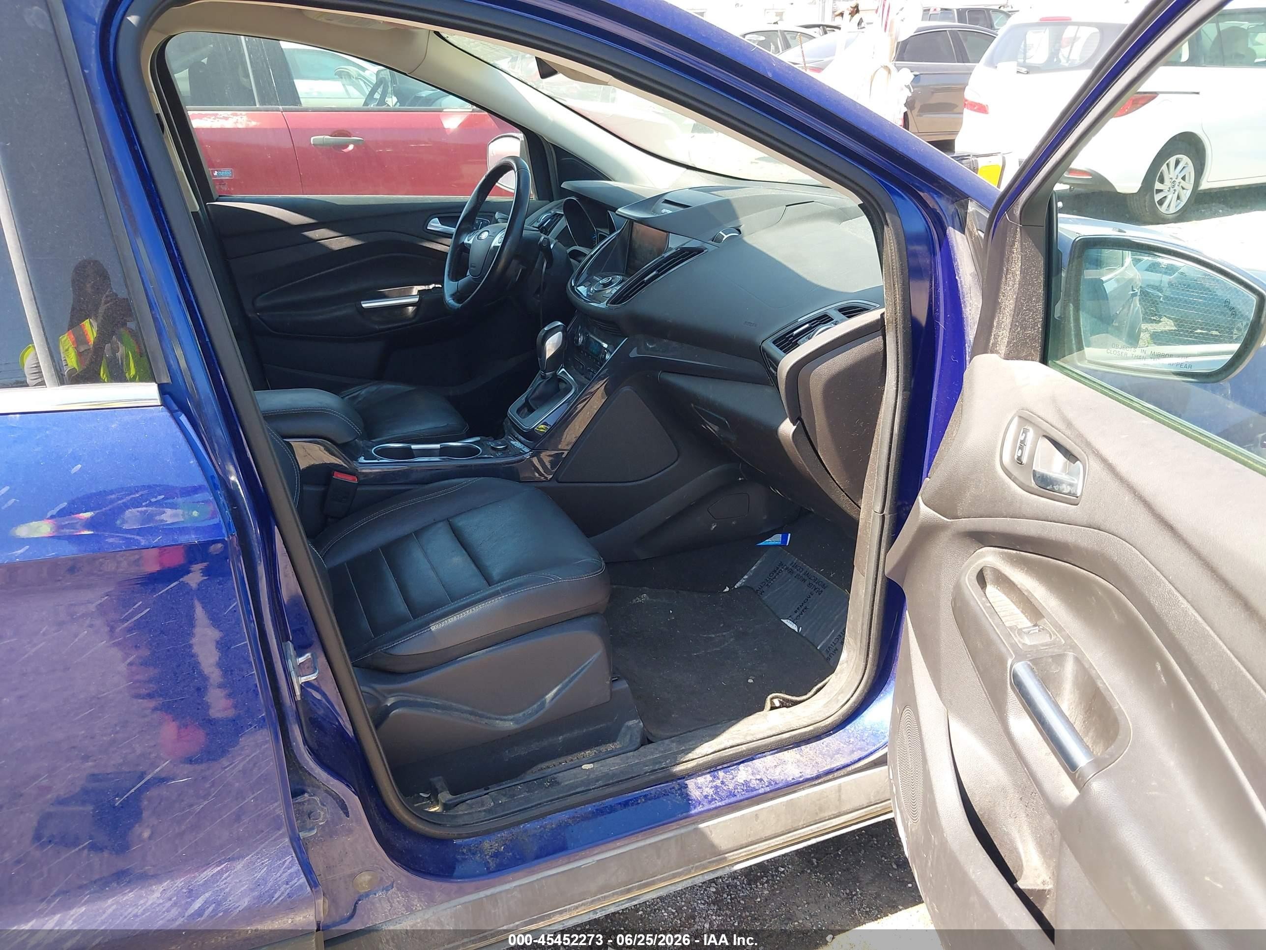 2014 Ford Escape Titanium Blue vin: 1FMCU9J9XEUA84598