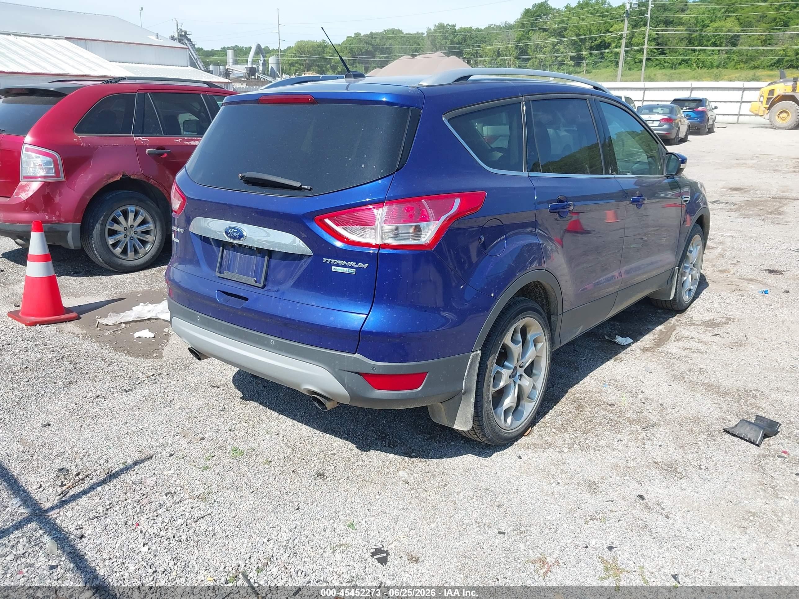 2014 Ford Escape Titanium Blue vin: 1FMCU9J9XEUA84598