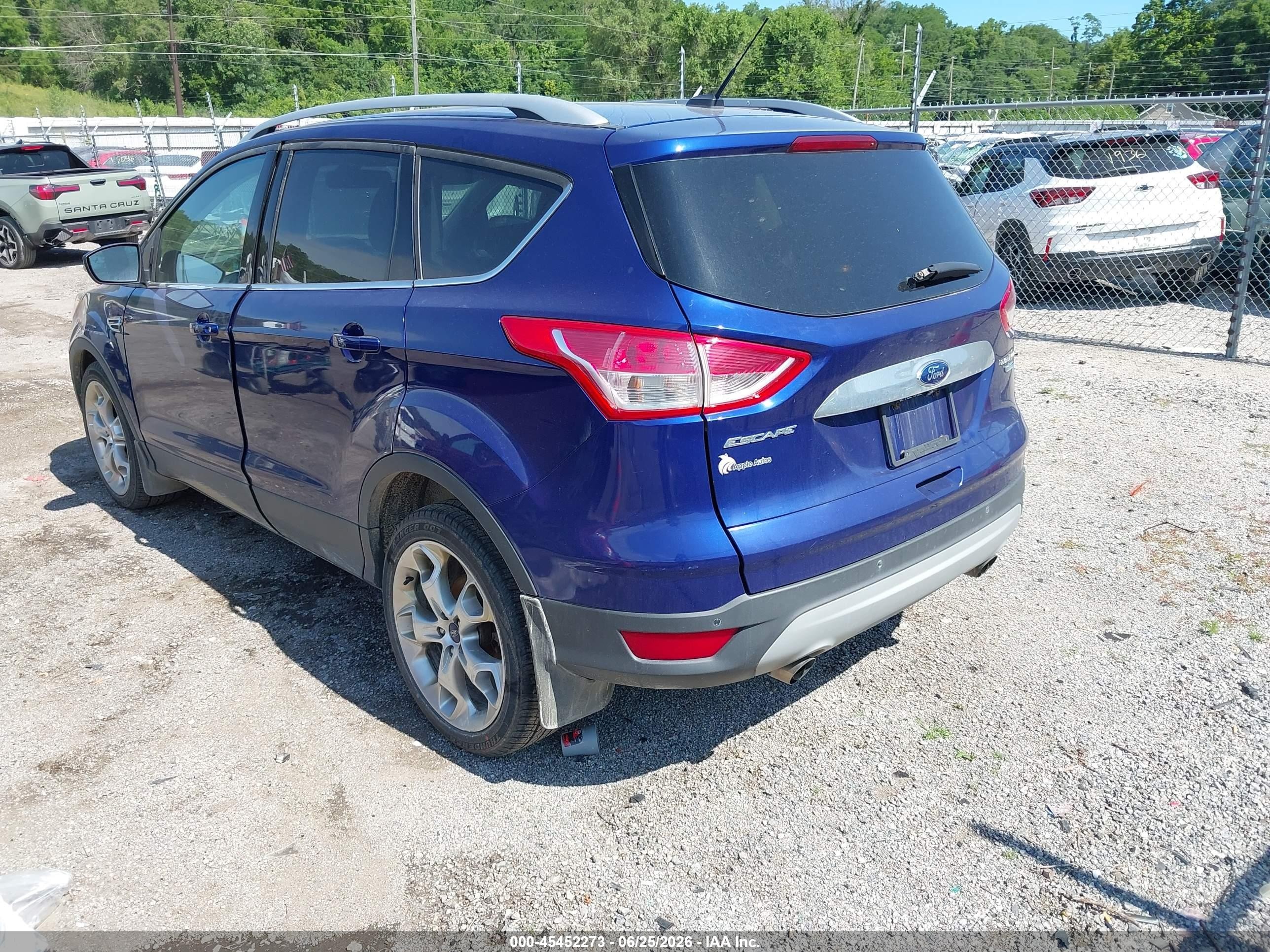 2014 Ford Escape Titanium Blue vin: 1FMCU9J9XEUA84598