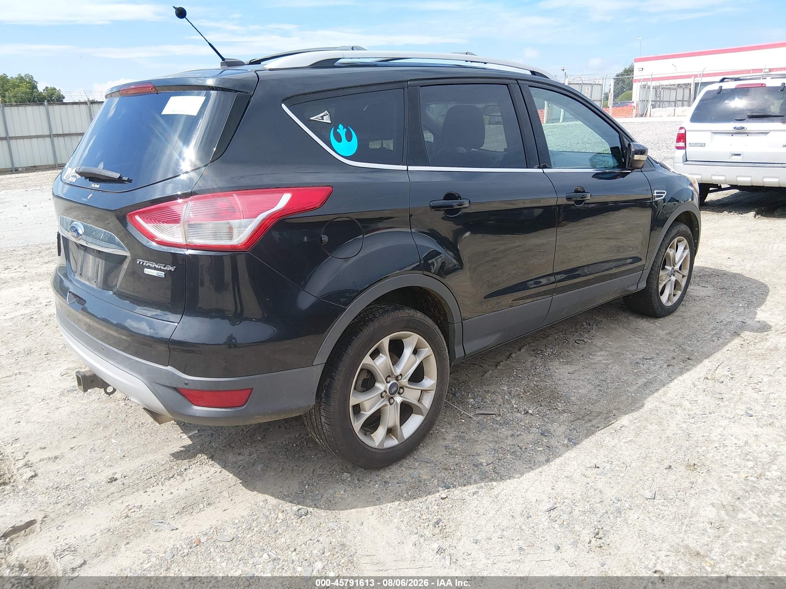 2014 Ford Escape Titanium Black vin: 1FMCU9J9XEUA98873