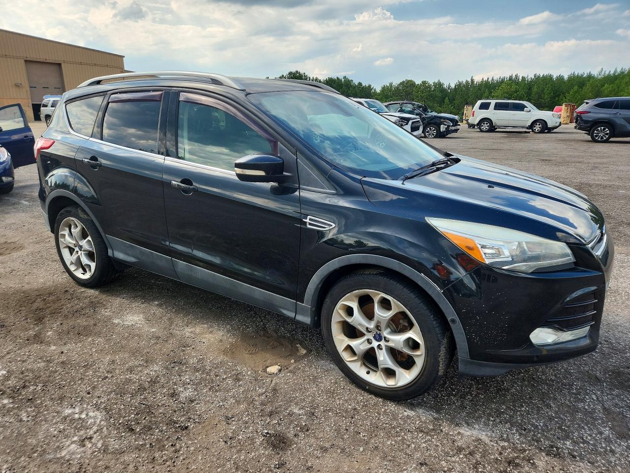 2014 Ford Escape Titanium Black vin: 1FMCU9J9XEUB52740