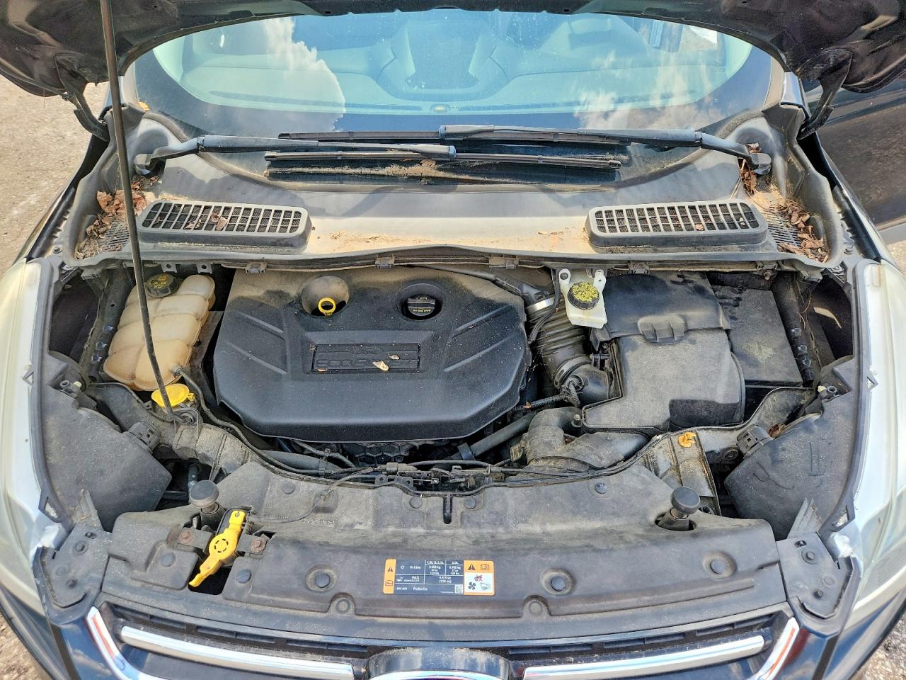 2014 Ford Escape Titanium Black vin: 1FMCU9J9XEUB52740