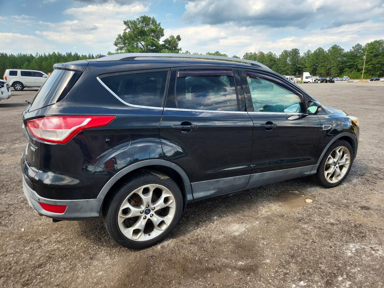 2014 Ford Escape Titanium Black vin: 1FMCU9J9XEUB52740