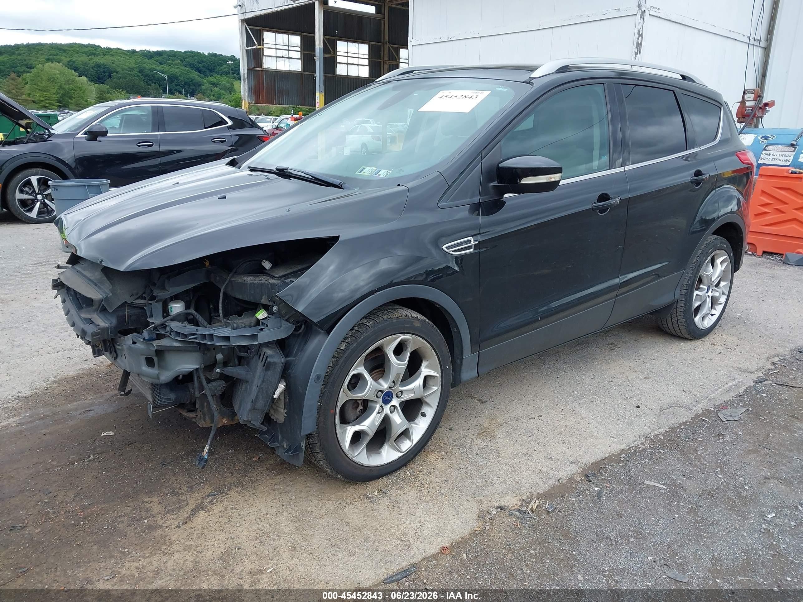 2014 Ford Escape Titanium Black vin: 1FMCU9J9XEUC34130