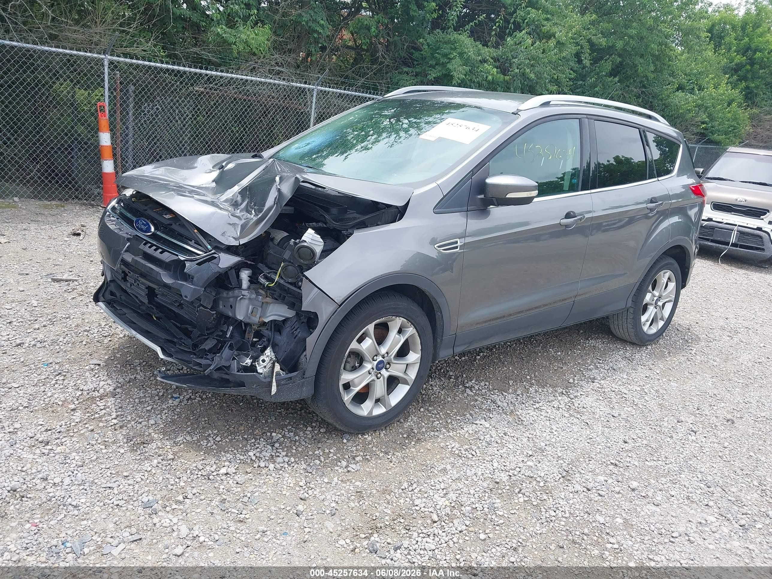 2014 Ford Escape Titanium Black vin: 1FMCU9J9XEUD07528