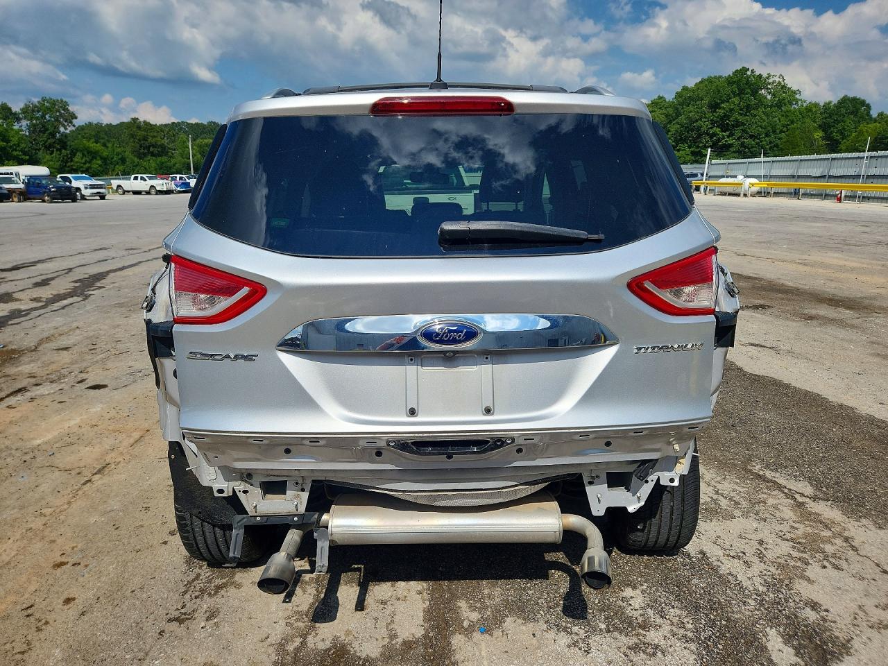 2014 Ford Escape Titanium Silver vin: 1FMCU9J9XEUD17167