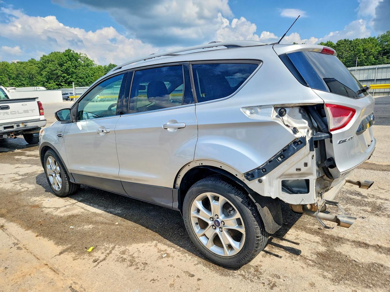 2014 Ford Escape Titanium Silver vin: 1FMCU9J9XEUD17167