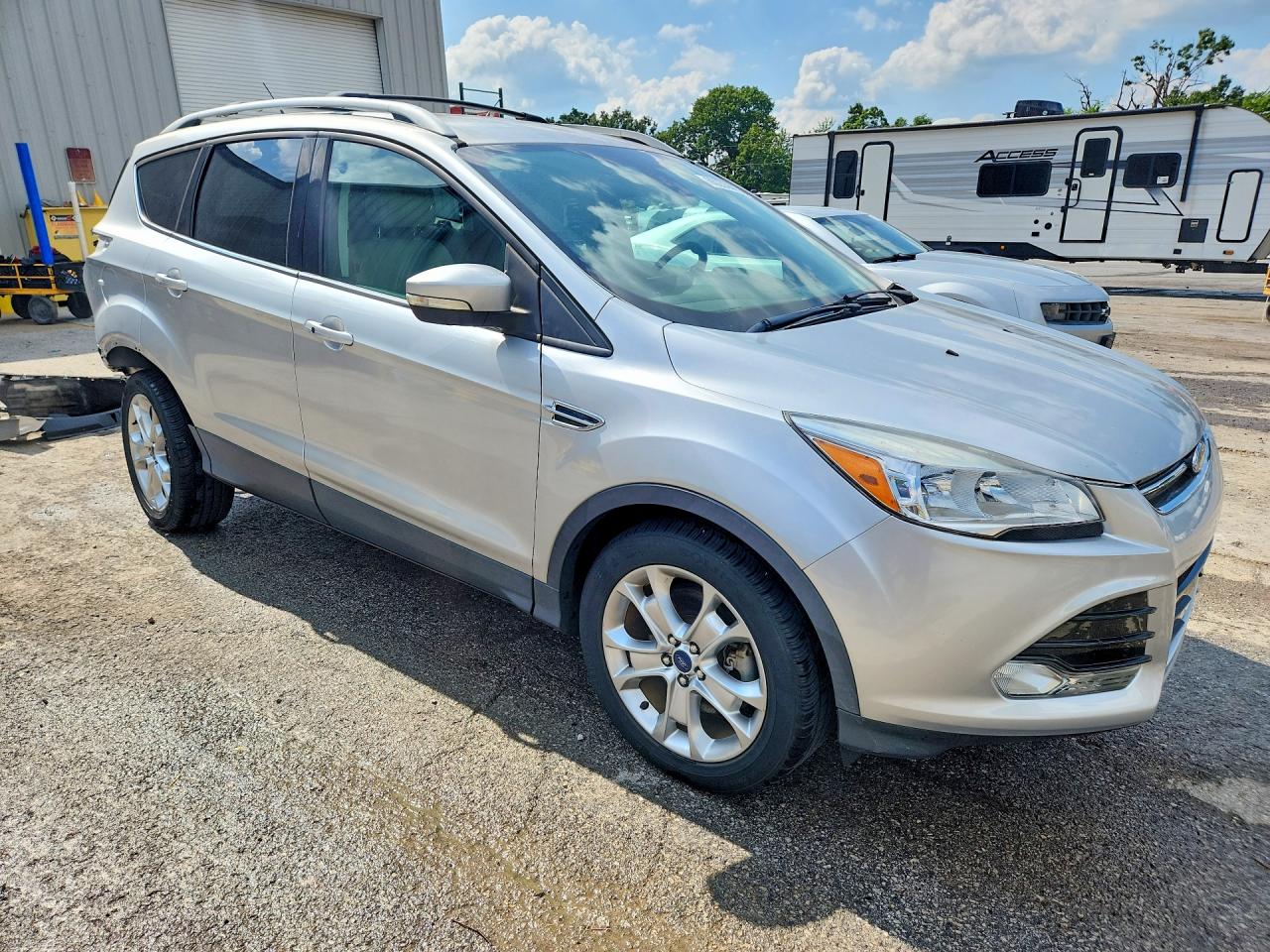 2014 Ford Escape Titanium Silver vin: 1FMCU9J9XEUD17167