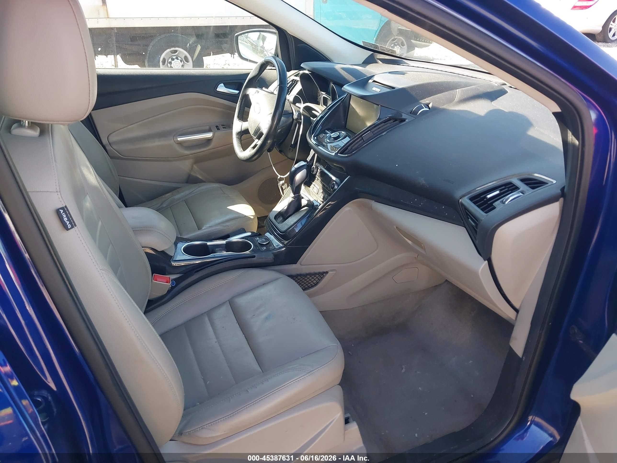 2014 Ford Escape Titanium Blue vin: 1FMCU9J9XEUD55725