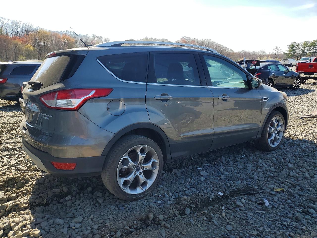 2014 Ford Escape Titanium Gray vin: 1FMCU9J9XEUD62500