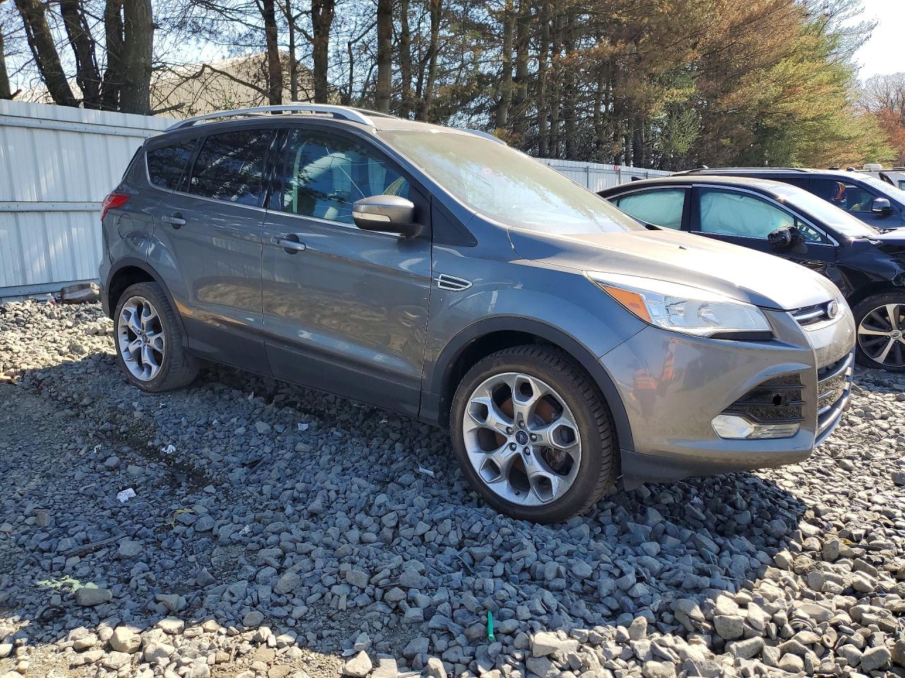 2014 Ford Escape Titanium Gray vin: 1FMCU9J9XEUD62500