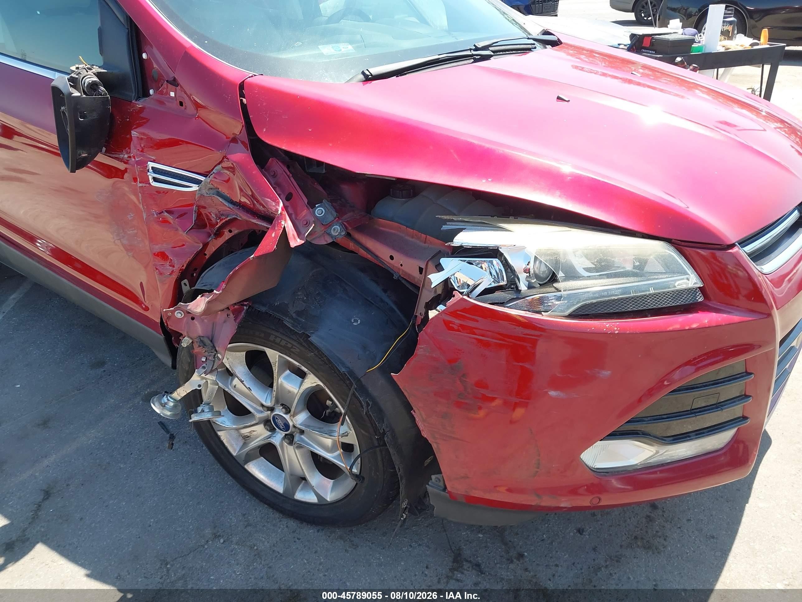 2015 Ford Escape Titanium Красный vin: 1FMCU9J9XFUA08848