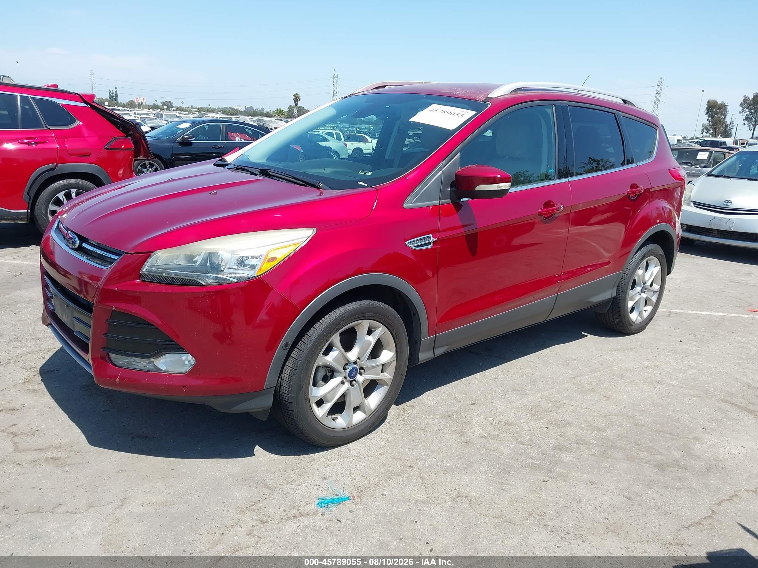 2015 Ford Escape Titanium Красный vin: 1FMCU9J9XFUA08848