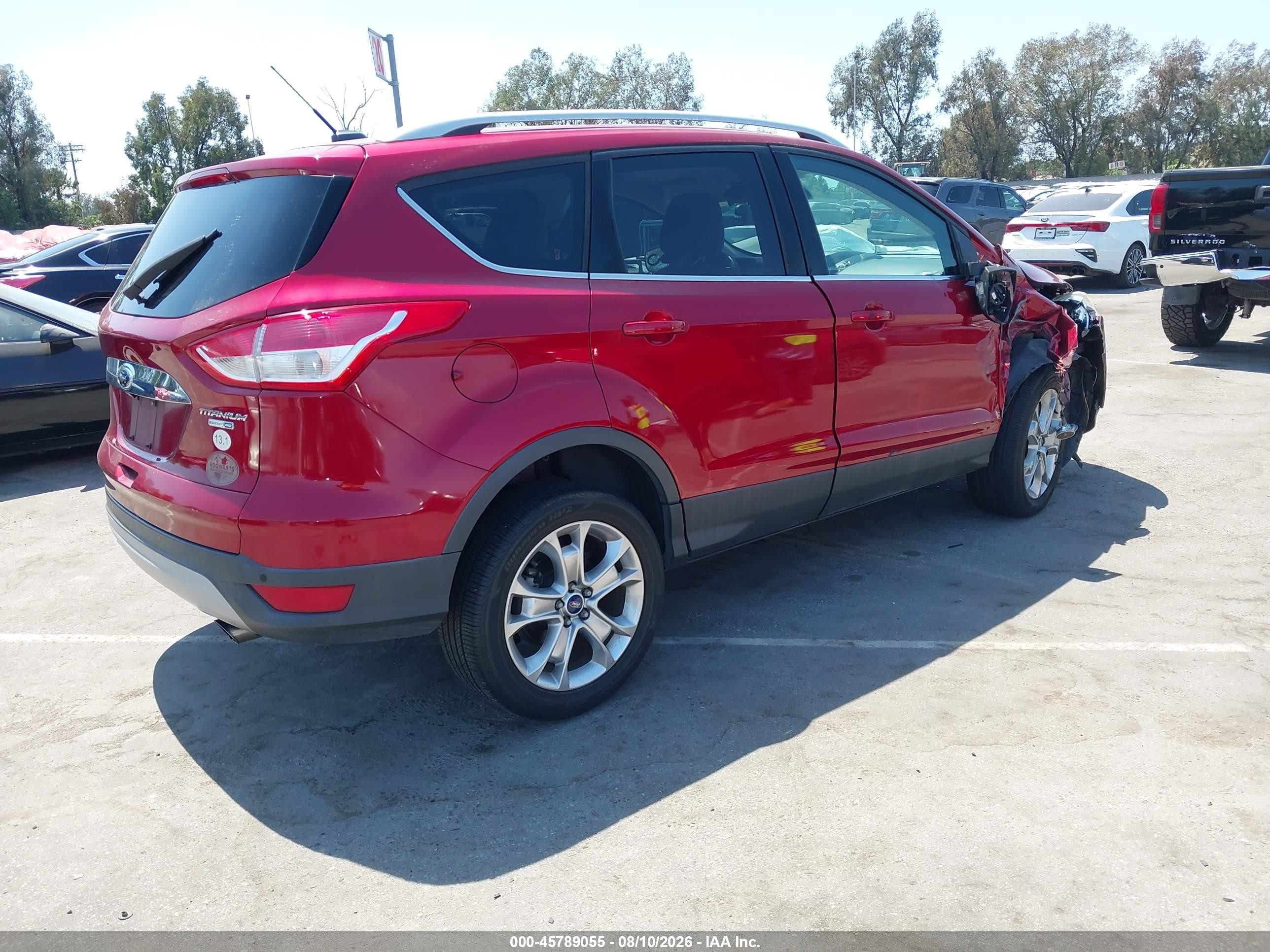 2015 Ford Escape Titanium Красный vin: 1FMCU9J9XFUA08848